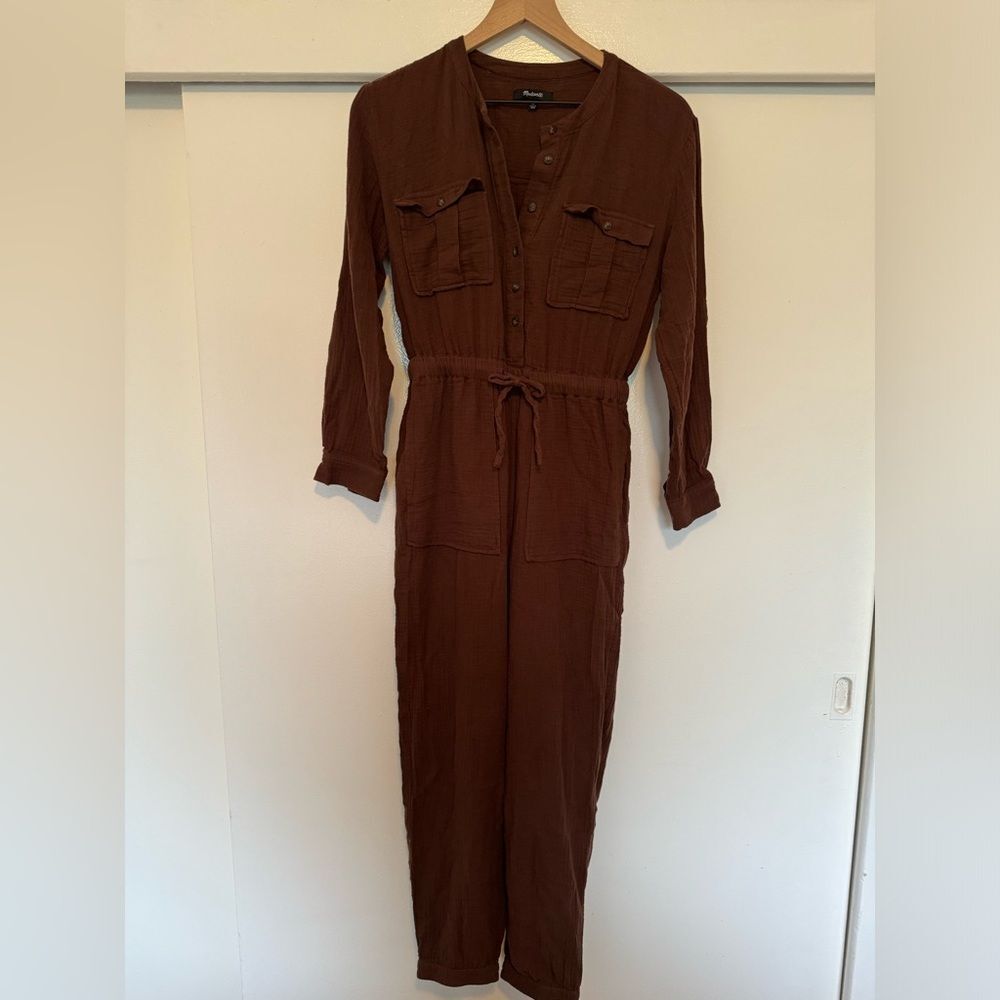 Madewell Brown Utility Jumpsuit - Picture 4 of 10